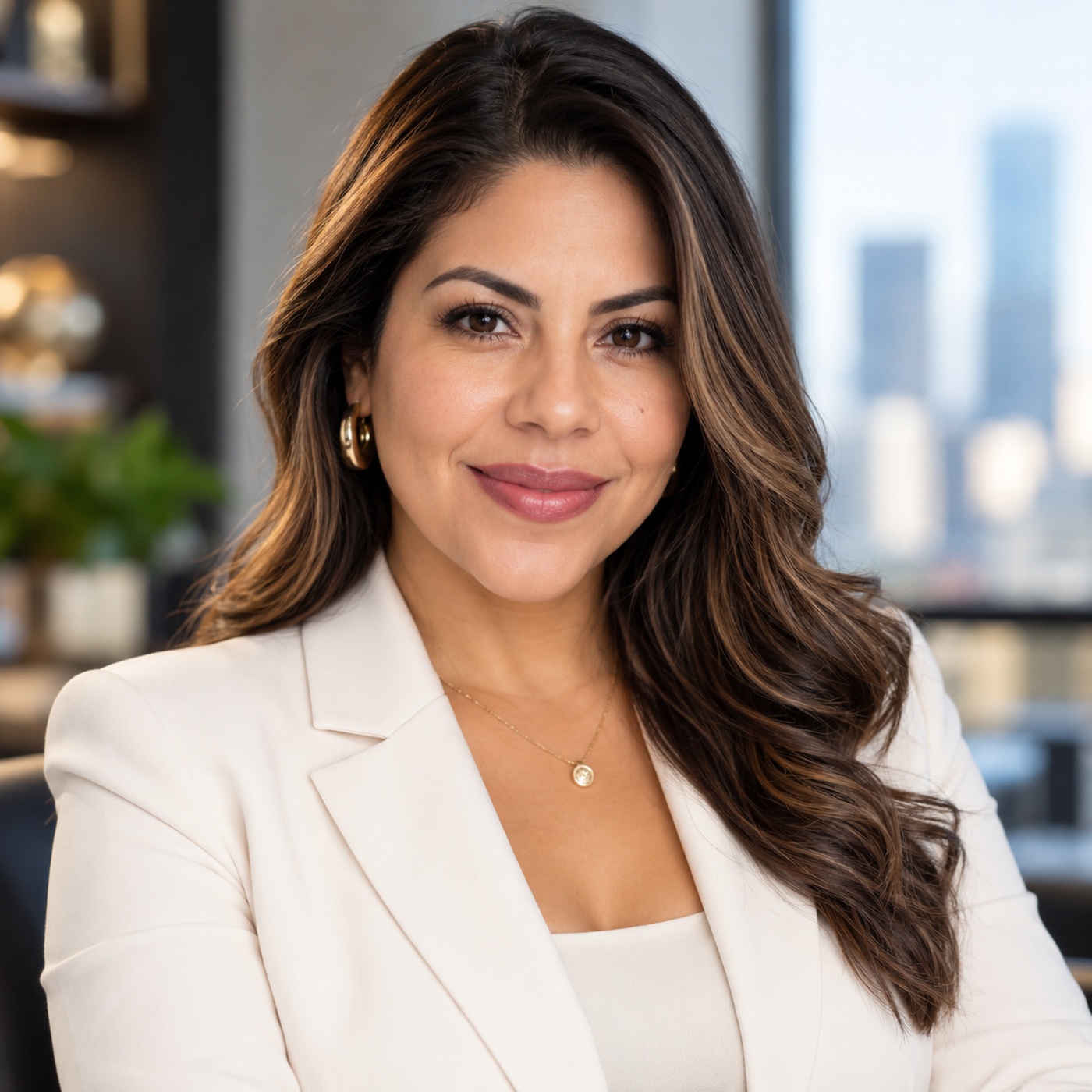 Business professional headshot of a Latina businesswoman