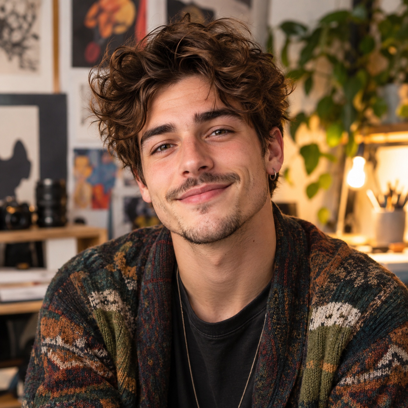 Creative headshot of a young white male creative